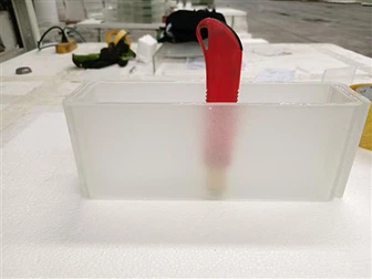 Vysokotlakové temperované sklo v tvare